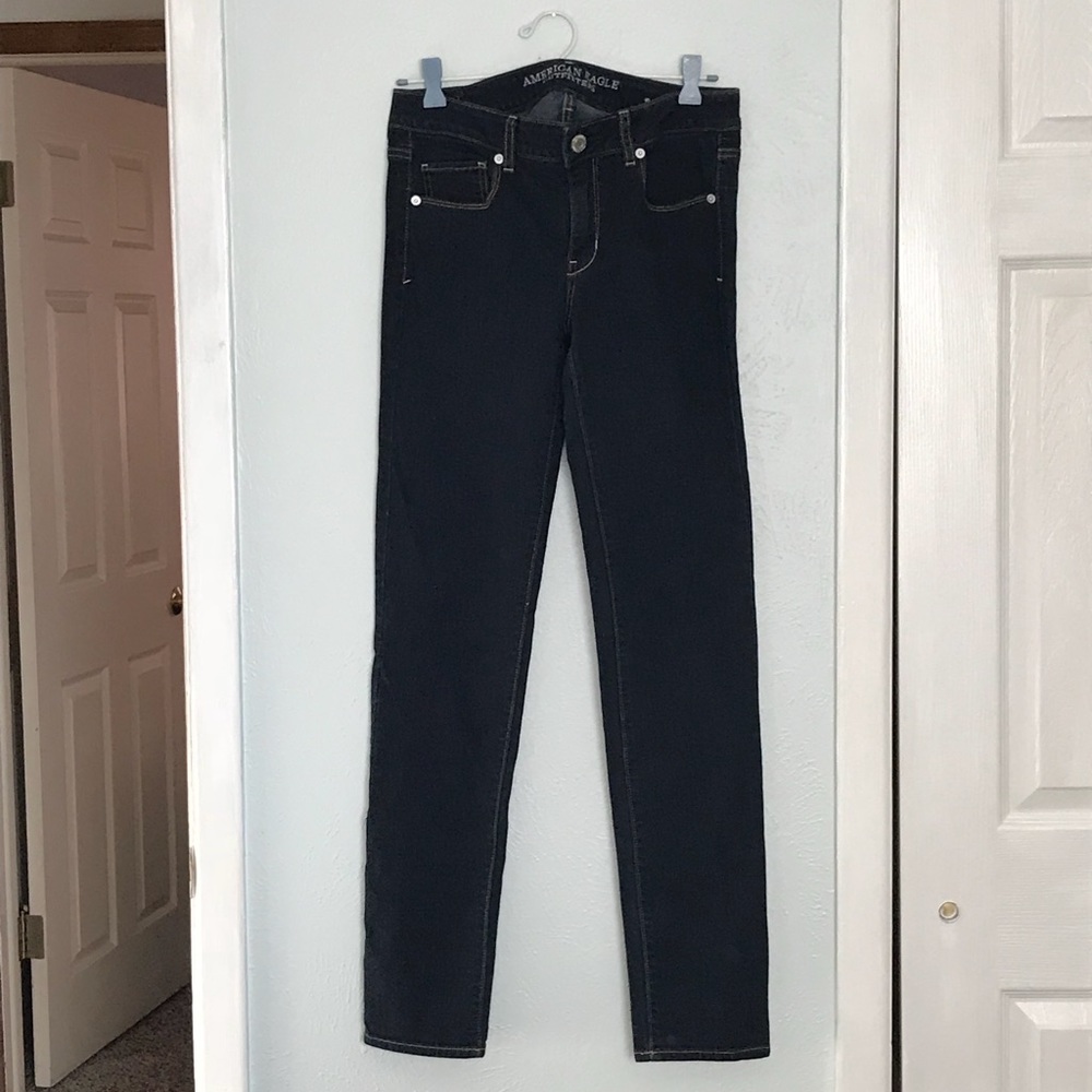 ae Skinny Super Stretch Denim - dark wash
